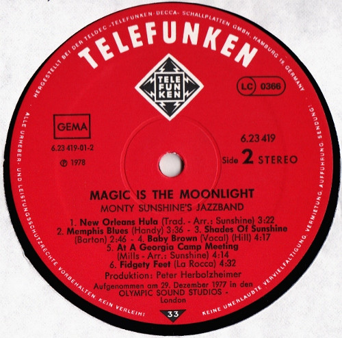 Monty Sunshine's Jaz - Magic Is The Moonlight - Used Vinyl Record image 4