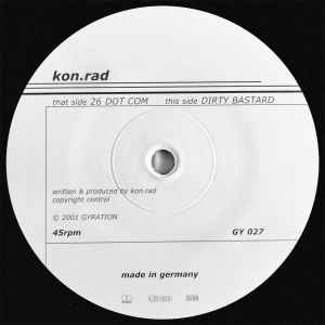 Kon.Rad - 26 Dot Com / Dirty Basstard - Used Vinyl Record 12" image 1