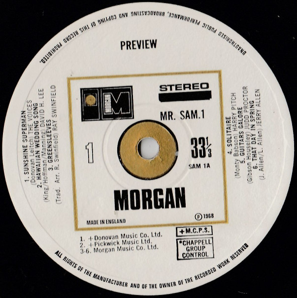 Various - Morgan Records Present A Glorious Musical Preview - Used V image 3