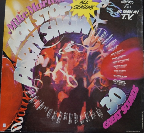 Mike Morton - Non Stop Party Show Vol. 1 - Used Vinyl Record image 2