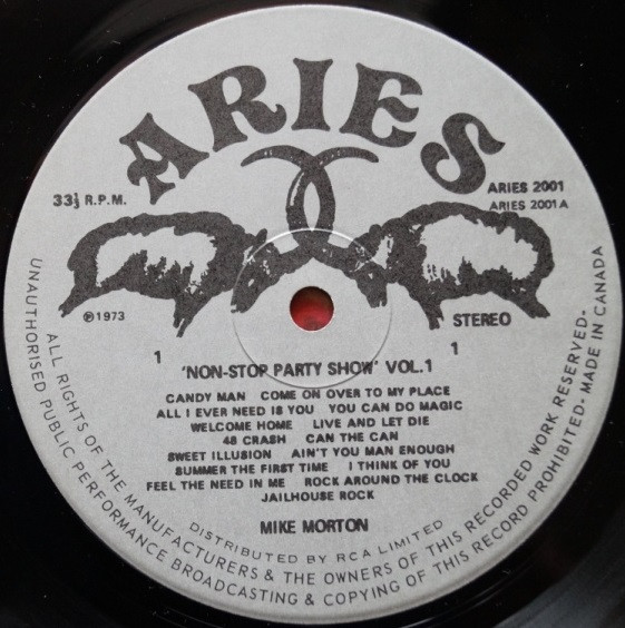 Mike Morton - Non Stop Party Show Vol. 1 - Used Vinyl Record image 3