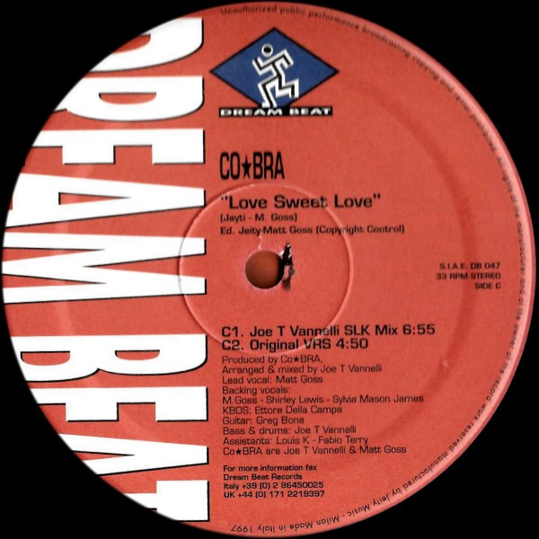 CO*BRA - Love Sweet Love - Used Vinyl Record 12" image 5