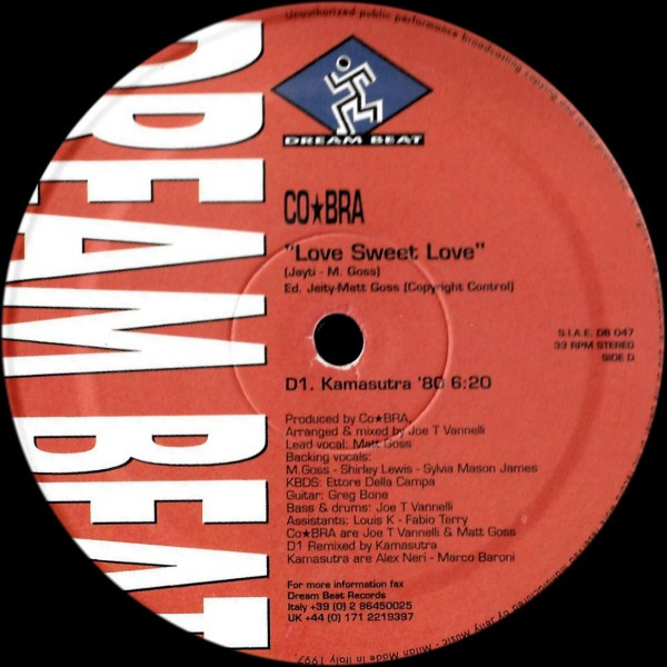 CO*BRA - Love Sweet Love - Used Vinyl Record 12" image 6