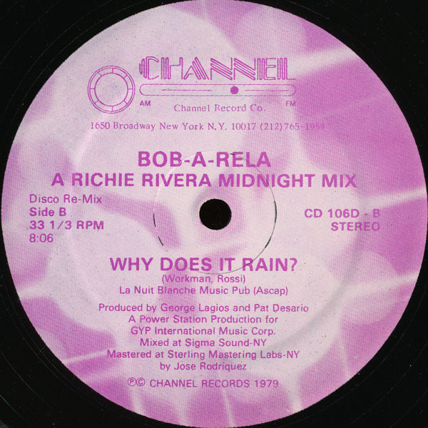 Bob-A-Rela - Tobacco Road / Why Does It Rain? - Used Vinyl Record 12" image 2