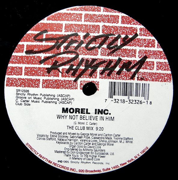 Morel Inc. - Why Not Believe In Him - Used Vinyl Record 12" image 2