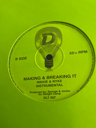 Nikkie S & Nyke - Making & Breaking - Used Vinyl Record 12" image 2