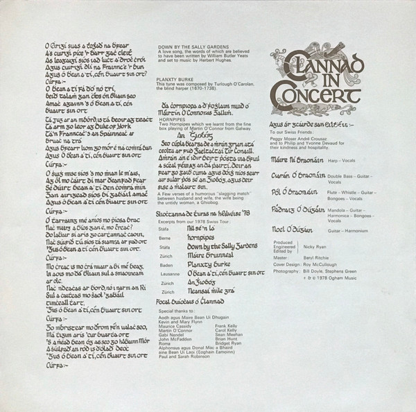 Clannad - In Concert - Used Vinyl Record image 5