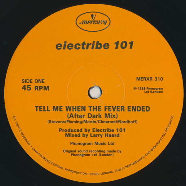 Electribe 101 - Tell Me When The Fever Ended (Remix) - Used Vinyl Rec image 3