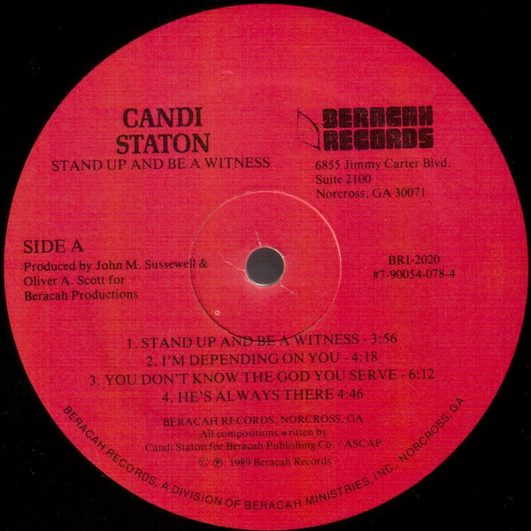 Candi Staton - Stand Up And Be A Witness - Used Vinyl Record image 3