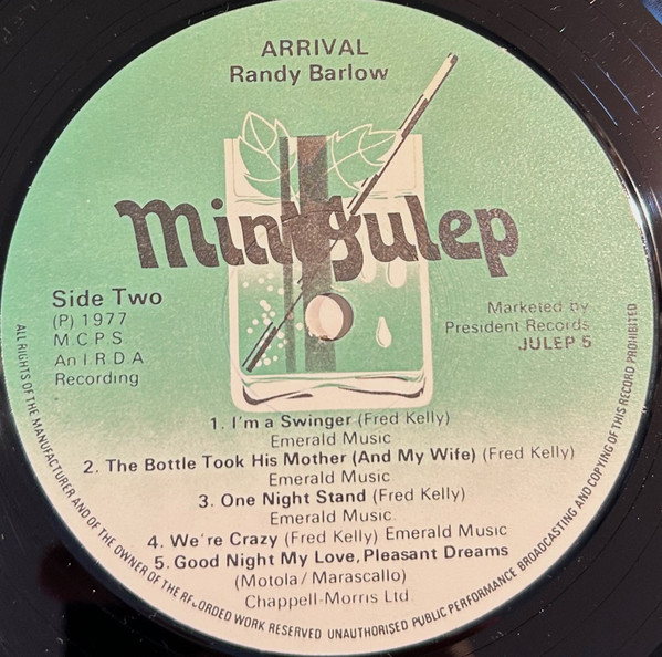 Randy Barlow - Arrival - Used Vinyl Record image 4