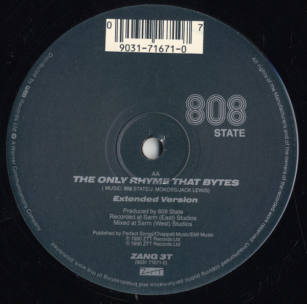 MC Tunes Versus 808 - Only Rhyme That Bites - Used Vinyl Record 12" image 4