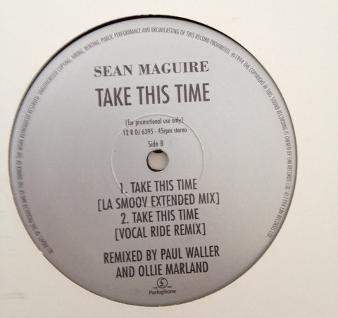 Sean Maguire - Take This Time - Used Vinyl Record 12" image 2