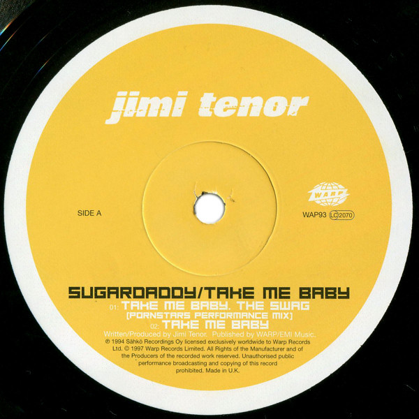 Jimi Tenor - Sugardaddy / Take Me Baby - Vinyl Record 12" image 3