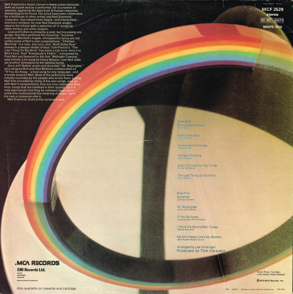 Neil Diamond - Rainbow - Used Vinyl Record image 2