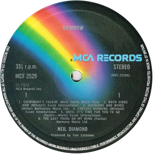 Neil Diamond - Rainbow - Used Vinyl Record image 3