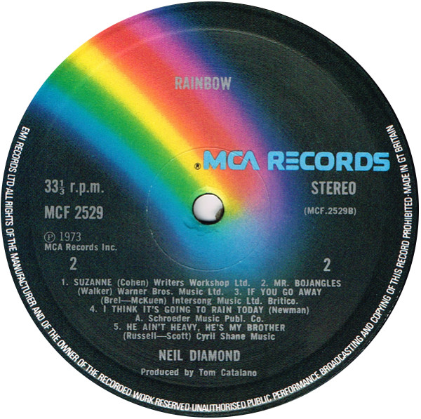 Neil Diamond - Rainbow - Used Vinyl Record image 4