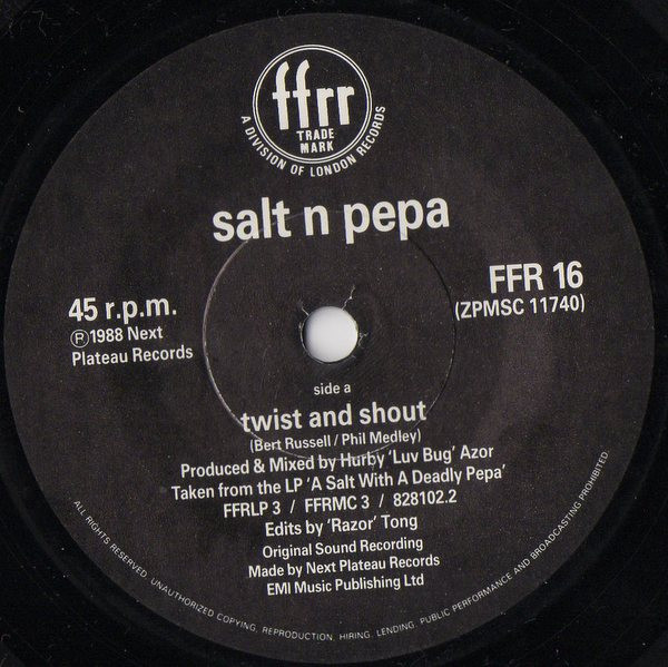 Salt 'N' Pepa - Twist And Shout / Get Up Everybody - Used Vinyl Recor image 3