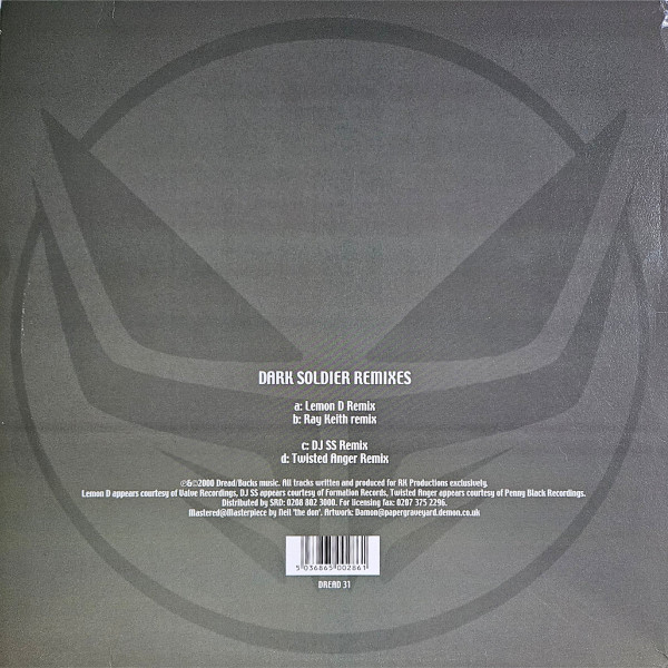Dark Soldier - (Remixes) - Used Vinyl Record 12" image 2