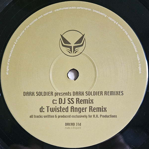 Dark Soldier - (Remixes) - Used Vinyl Record 12" image 4
