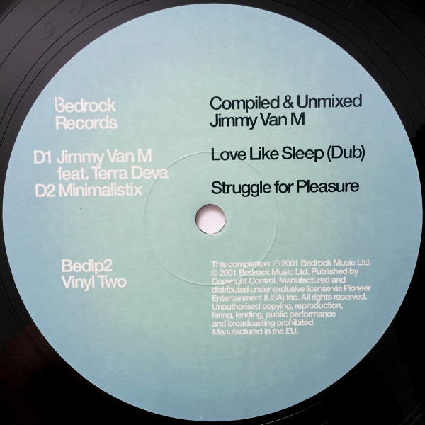 Jimmy Van M - Bedrock: Compiled & Unmixed By - Used Vinyl Record image 10