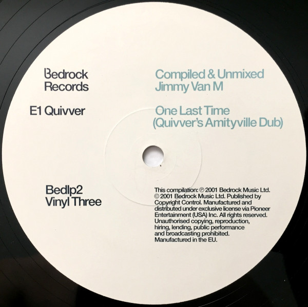 Jimmy Van M - Bedrock: Compiled & Unmixed By - Used Vinyl Record image 13