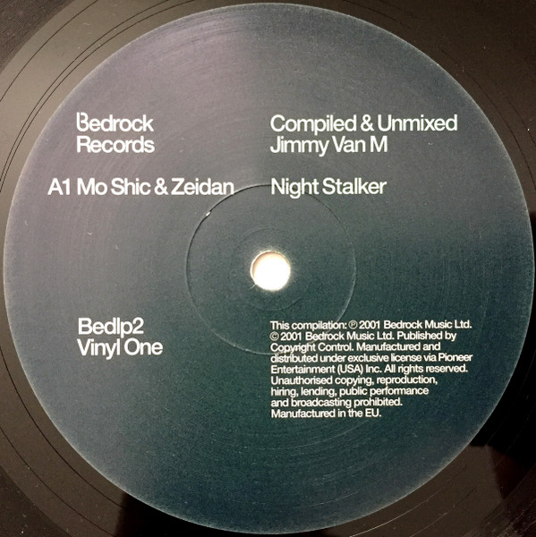 Jimmy Van M - Bedrock: Compiled & Unmixed By - Used Vinyl Record image 5