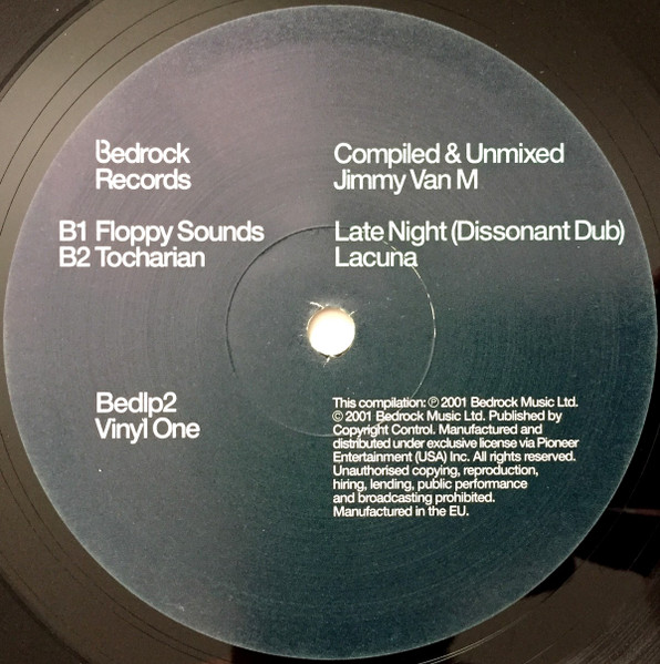 Jimmy Van M - Bedrock: Compiled & Unmixed By - Used Vinyl Record image 6