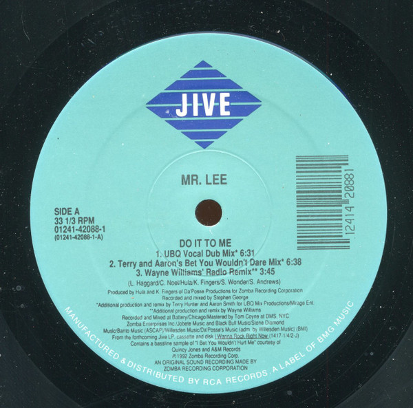 Mr. Lee - Do It To Me - Used Vinyl Record 12" image 3
