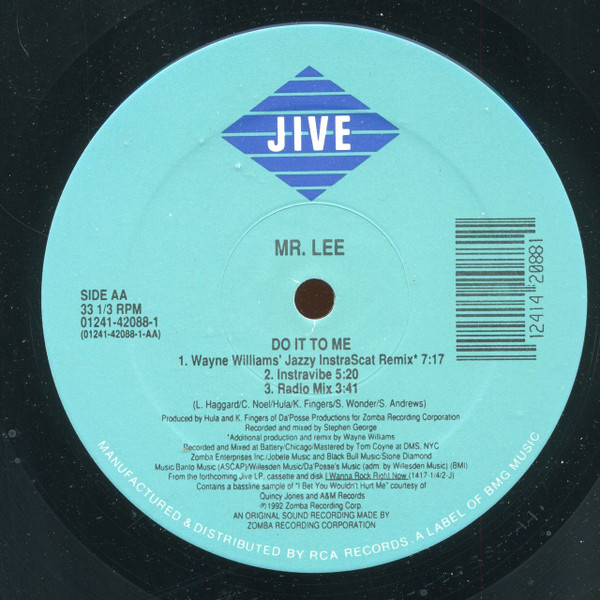 Mr. Lee - Do It To Me - Used Vinyl Record 12" image 4