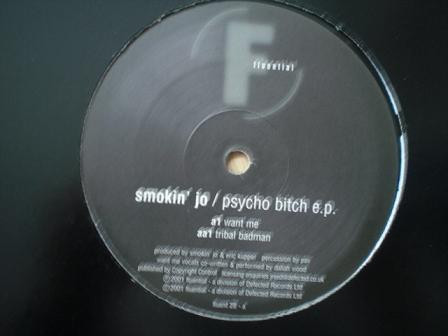 Smokin' Jo - Psycho Bitch EP - Used Vinyl Record 12" image 3