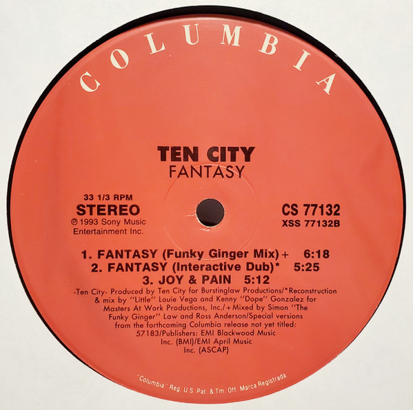 Ten City - Fantasy - Used Vinyl Record 12" image 6