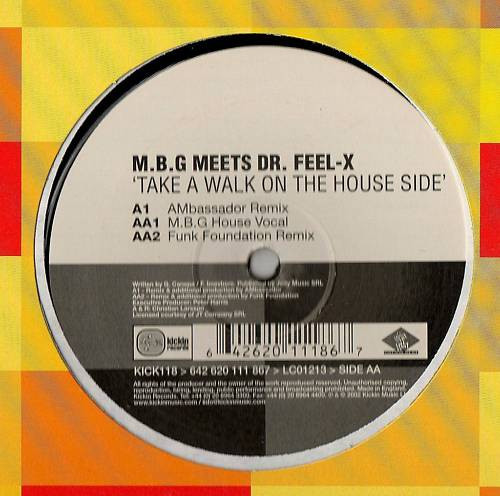 MBG - Take A Walk On The House Side - Used Vinyl Record 12" image 3