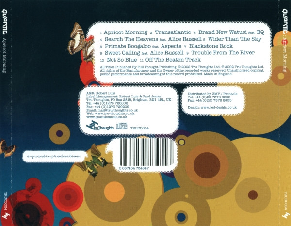 Quantic - Apricot Morning - CD image 3