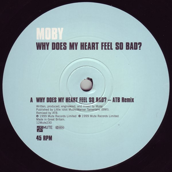 Moby - Why Does My Heart Feel So Bad? - Used Vinyl Record 12" image 3
