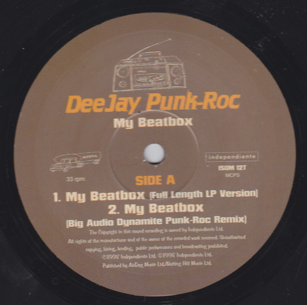 Deejay Punk-Roc - My Beatbox - Used Vinyl Record 12" image 3