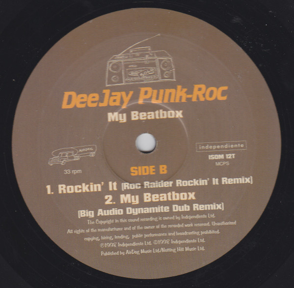Deejay Punk-Roc - My Beatbox - Used Vinyl Record 12" image 4