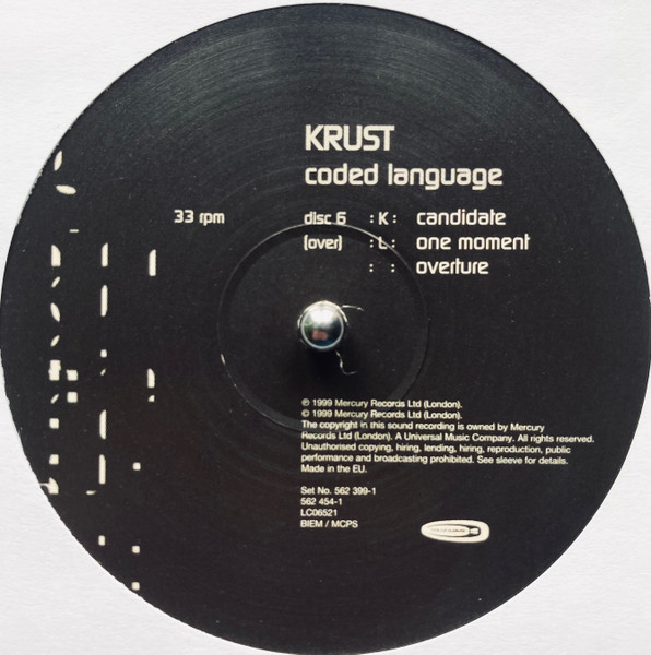 Krust - Coded Language - Vinyl Record 12" image 13