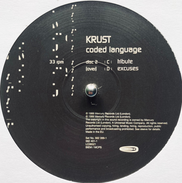 Krust - Coded Language - Vinyl Record 12" image 5