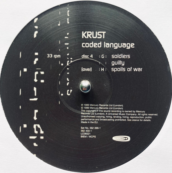 Krust - Coded Language - Vinyl Record 12" image 9