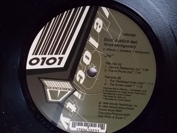 Soul Justice - Joy - Used Vinyl Record 12" image 3