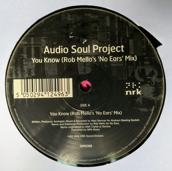Audio Soul Project - You Know / Free Falling - Used Vinyl Record 12" image 3