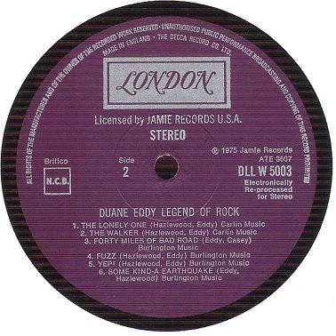 Duane Eddy - Legend Of Rock - Used Vinyl Record image 3