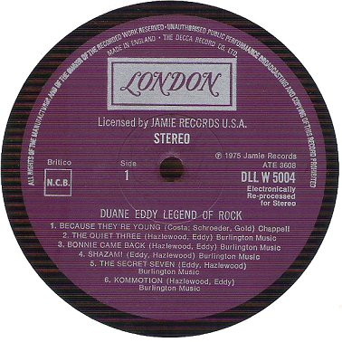 Duane Eddy - Legend Of Rock - Used Vinyl Record image 4
