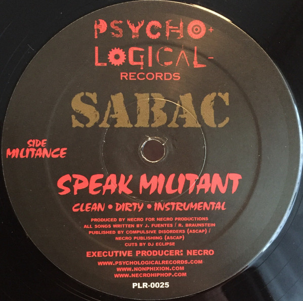 Sabac - Organize / Speak Militant - Vinyl Record 12" image 2