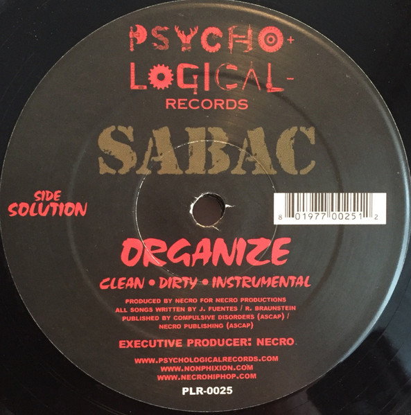 Sabac - Organize / Speak Militant - Vinyl Record 12" image 3