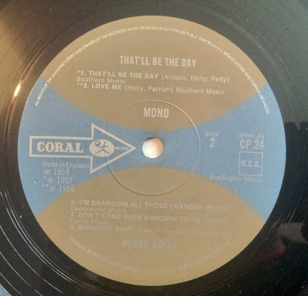Buddy Holly - That'll Be The Day - Used Vinyl Record image 3