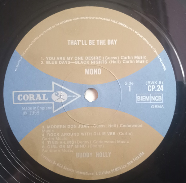 Buddy Holly - That'll Be The Day - Used Vinyl Record image 4
