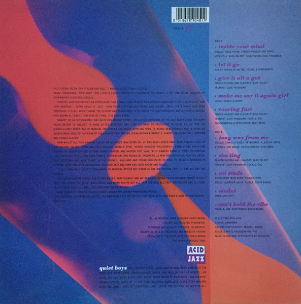 Quiet Boys - Can't Hold The Vibe - Used Vinyl Record image 2