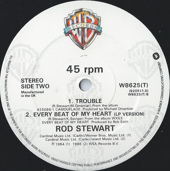 Rod Stewart - Every Beat Of My Heart (Tartan Mix) - Used Vinyl Record 12 image 4