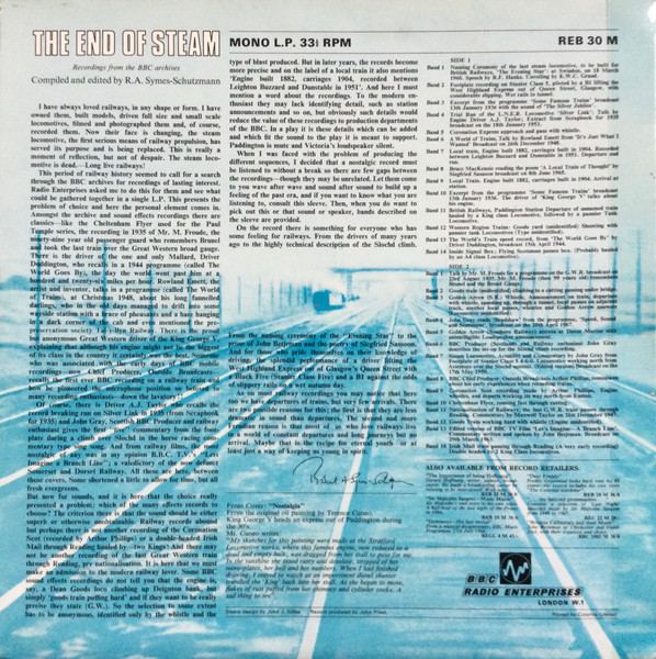 No Artist - End Of Steam - Used Vinyl Record image 2